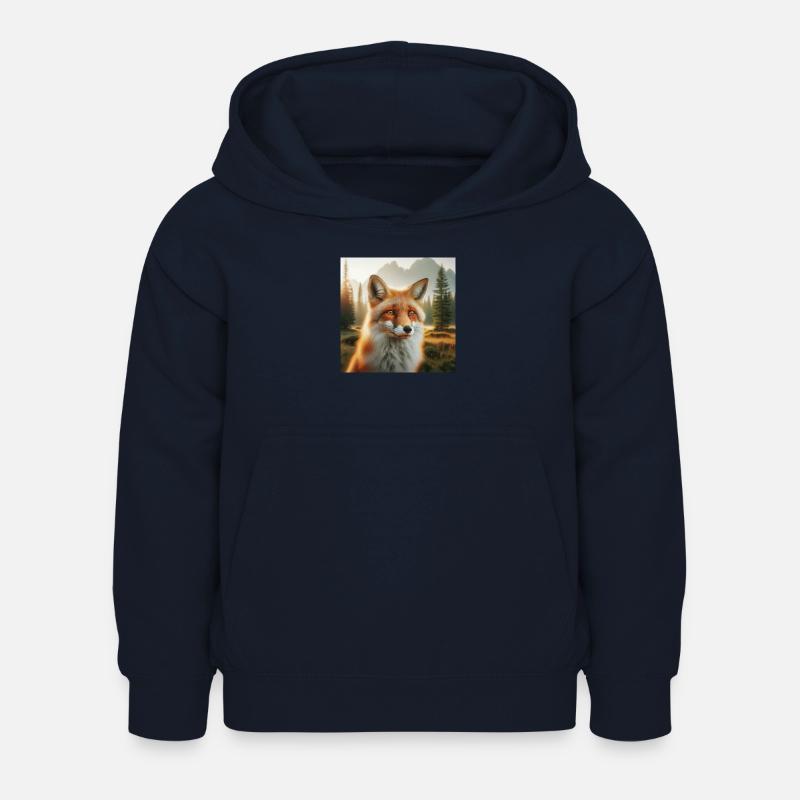 Fuchs - Kinder Hoodie - Navy