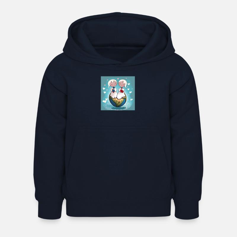 Anges - Sweat à capuche Enfant - marine