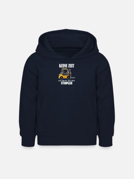 Staplerfahrer Gabelstapler Lager Logistik - Kinder Hoodie - Navy