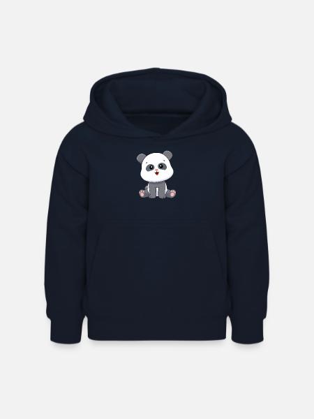Panda Pandabär - Kinder Hoodie - Navy