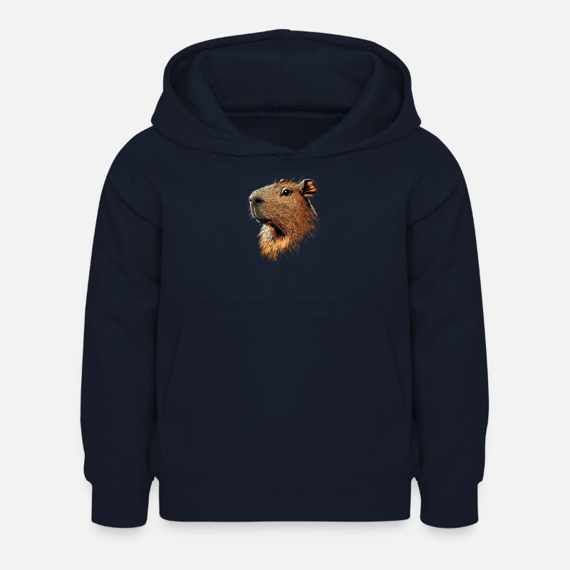 Capybara Be Capy Capybara Sjov Capybara - Hoodie til børn - marineblå