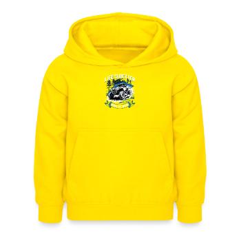 UTV Off Road 4 Wheeler Side by side - Kinder Hoodie - Gelb - Vorne - AI Model Kid Female (0cm)