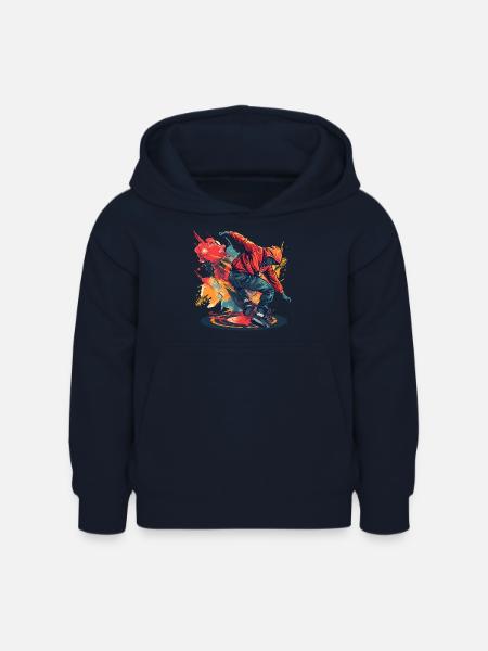Breakdancer Graffiti - Kinder Hoodie - Navy