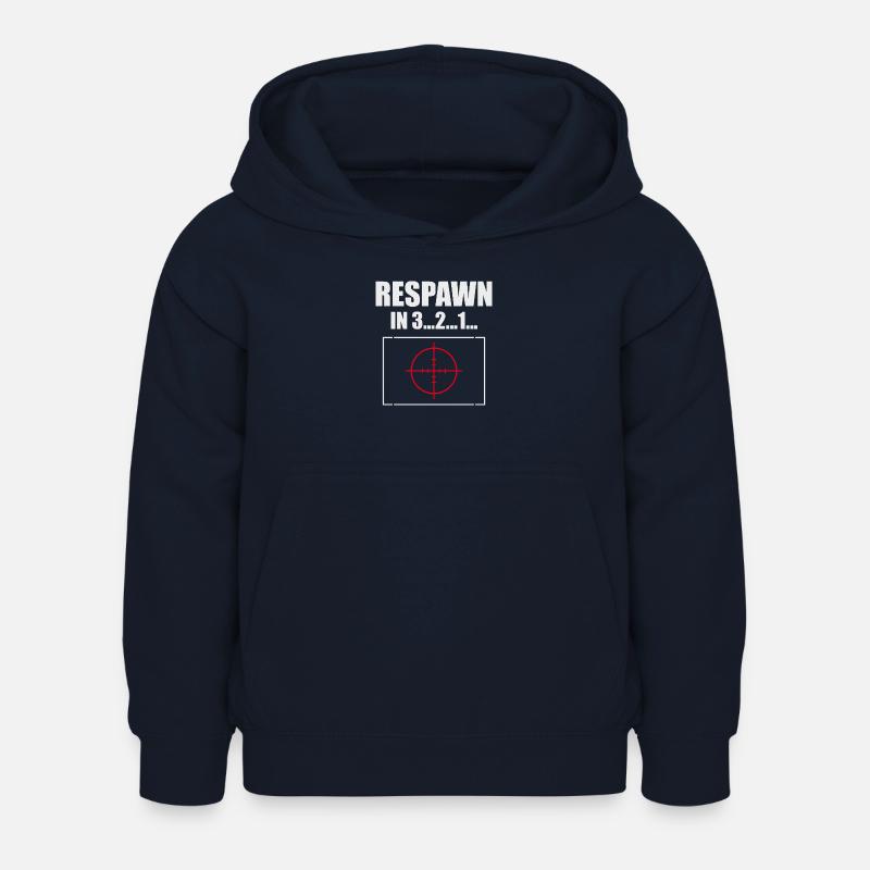 Compte à rebours de réapparition avec réticule - Sweat à capuche Enfant - marine