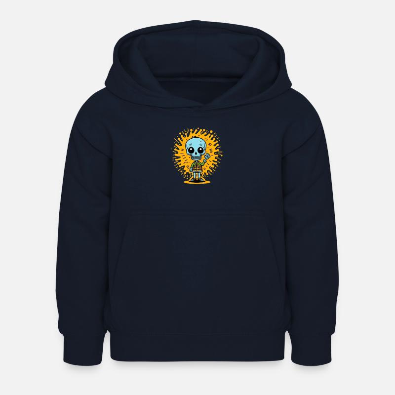 Squelette - Sweat à capuche Enfant - marine