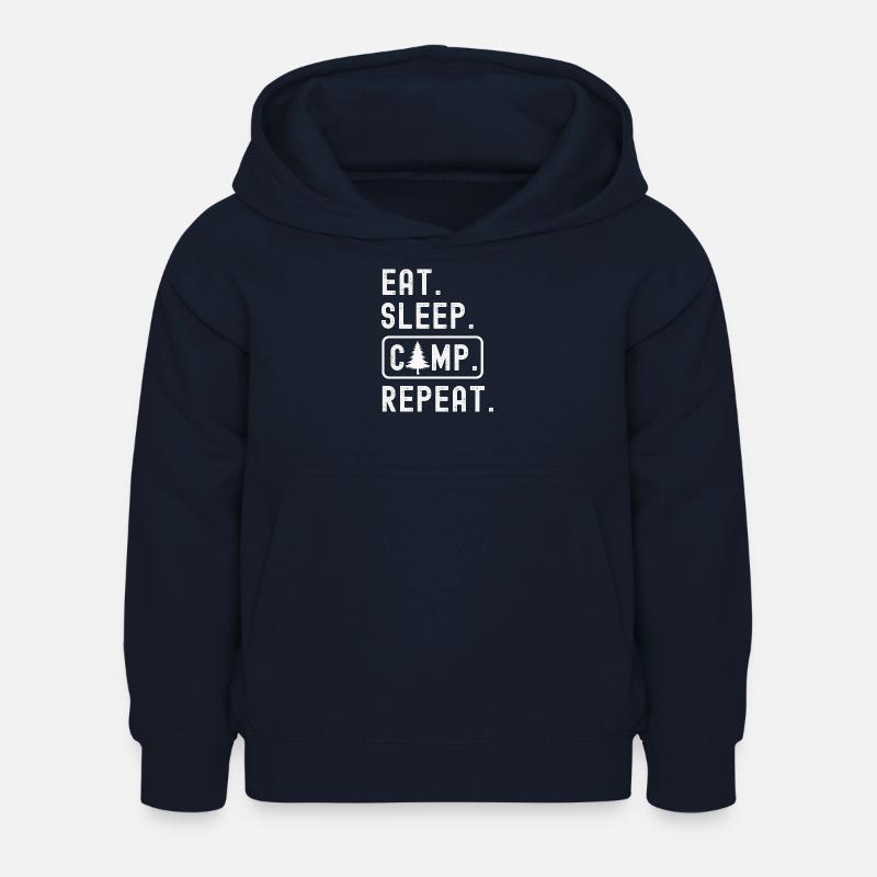 Campen Camping - Sweat à capuche Enfant - marine