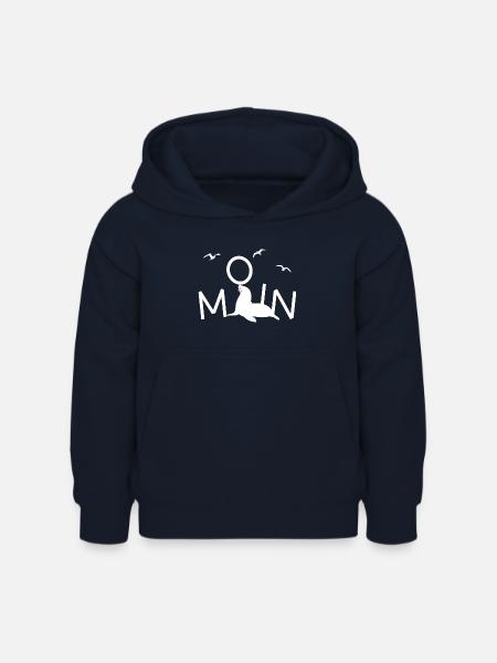 Moin Robbe Möwe - Kinder Hoodie - Navy