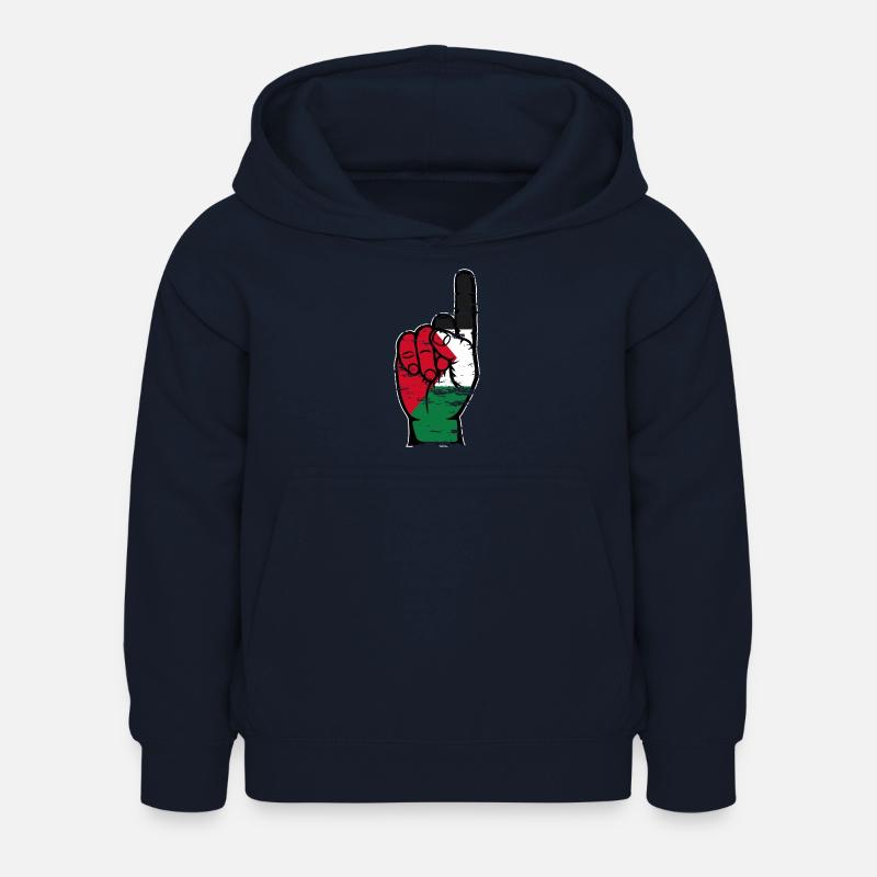 Drapeau de la Palestine numéro 1 utilisé - Sweat à capuche Enfant - marine