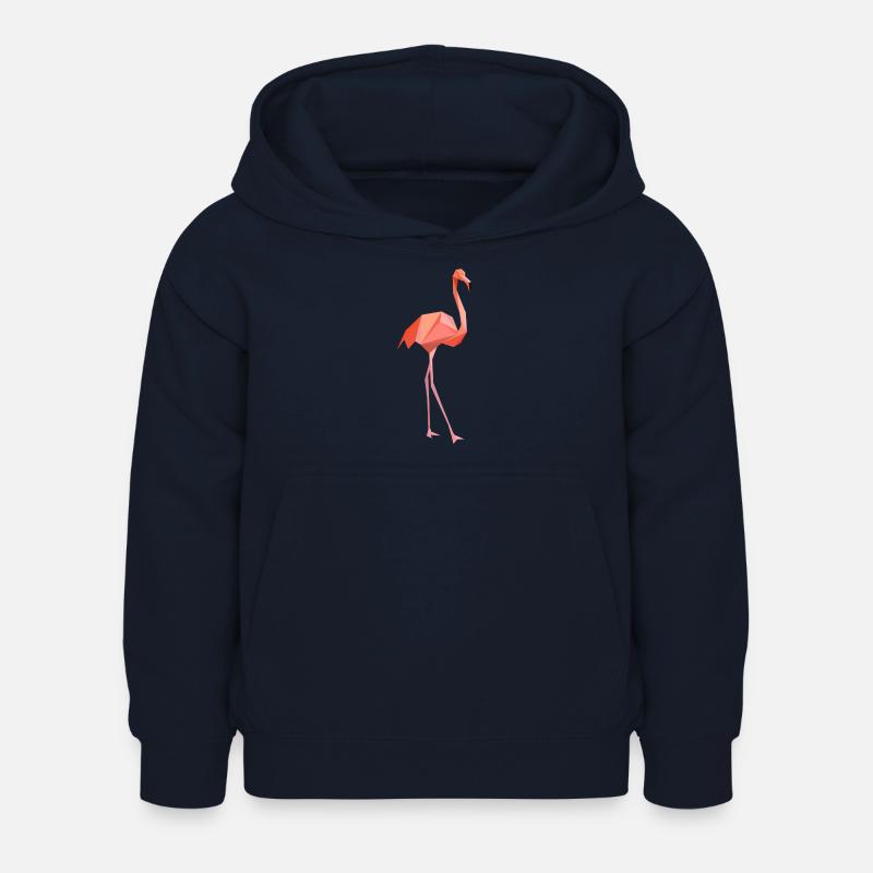 flamant rose - Sweat à capuche Enfant - marine