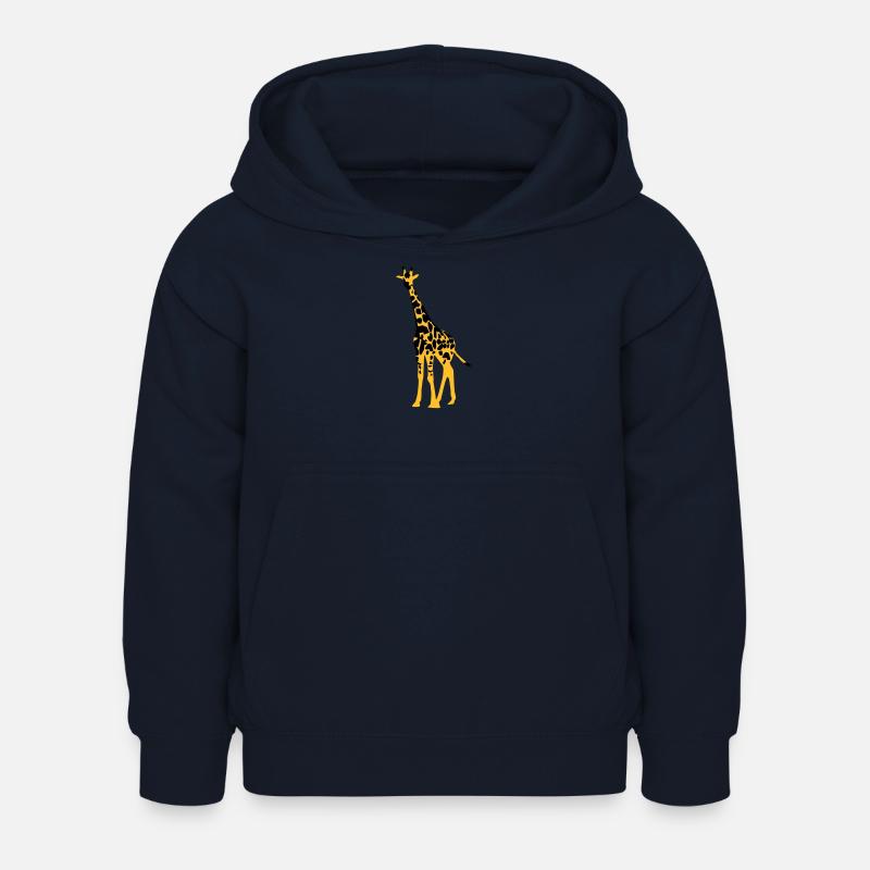 Giraffe - Kinder Hoodie - Navy
