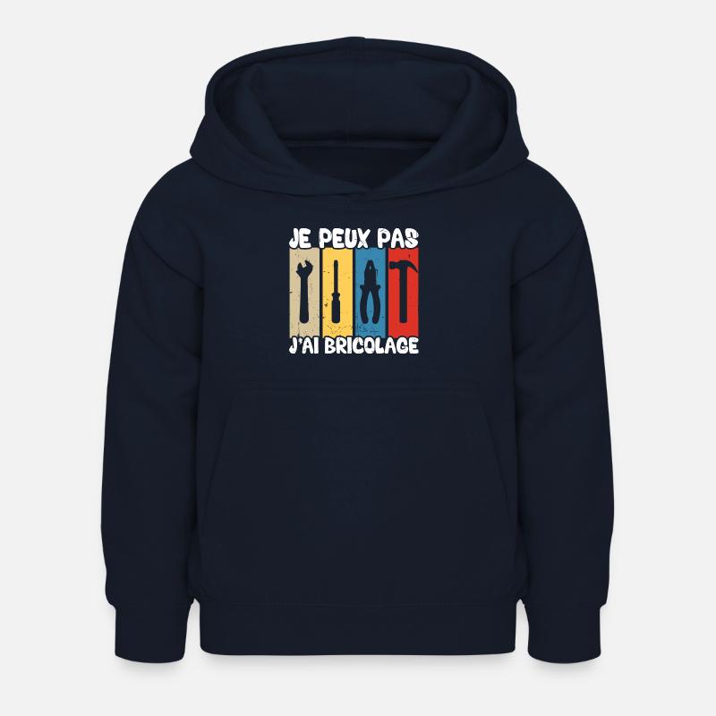 Je peux pas j'ai bricolage - Sweat à capuche Enfant - marine