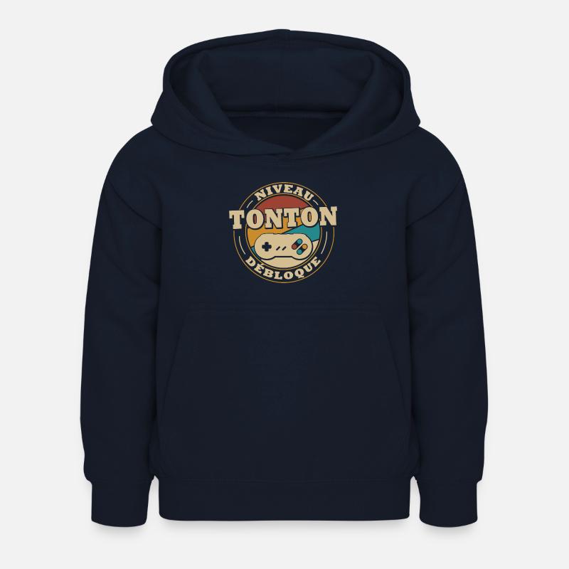 Niveau tonton débloquer - Sweat à capuche Enfant - marine