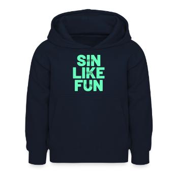 TRIATHLON sin like fun - Kids Hoodie - navy - Front - AI Model Kid Female (0cm)