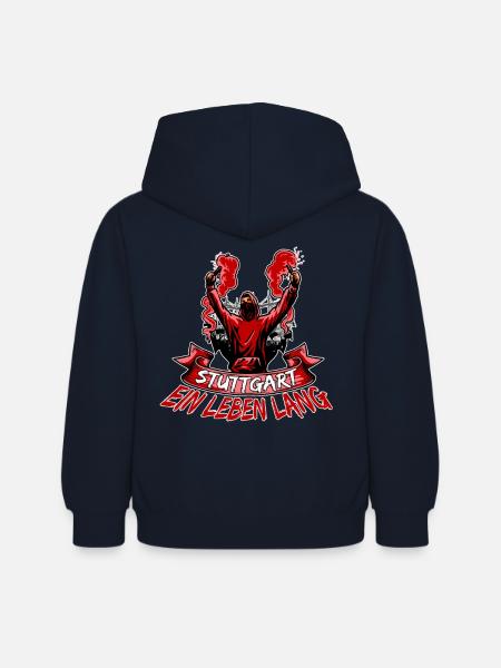 Stuttgart ein Leben lang - Kinder Hoodie - Navy