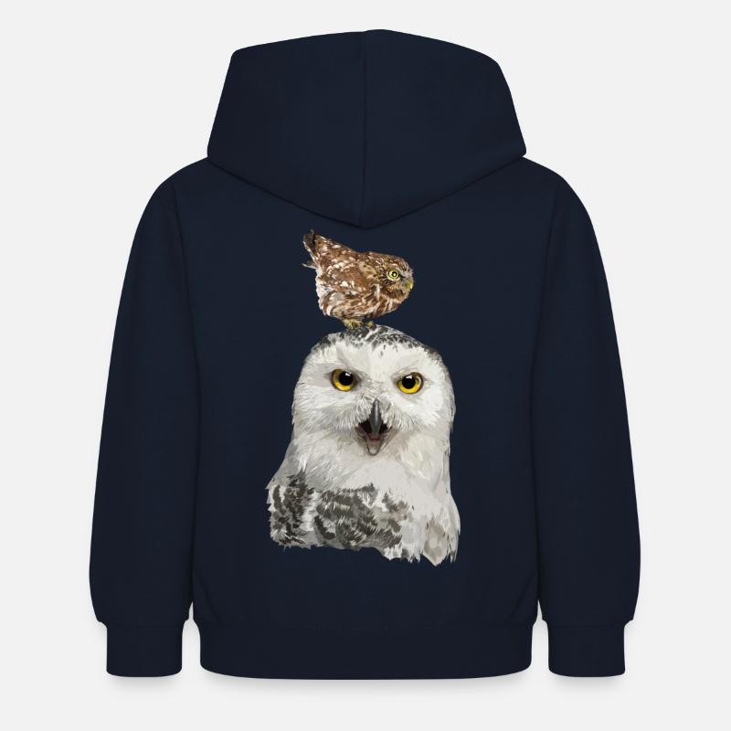 Rapaces nocturnes - Sweat à capuche Enfant - marine