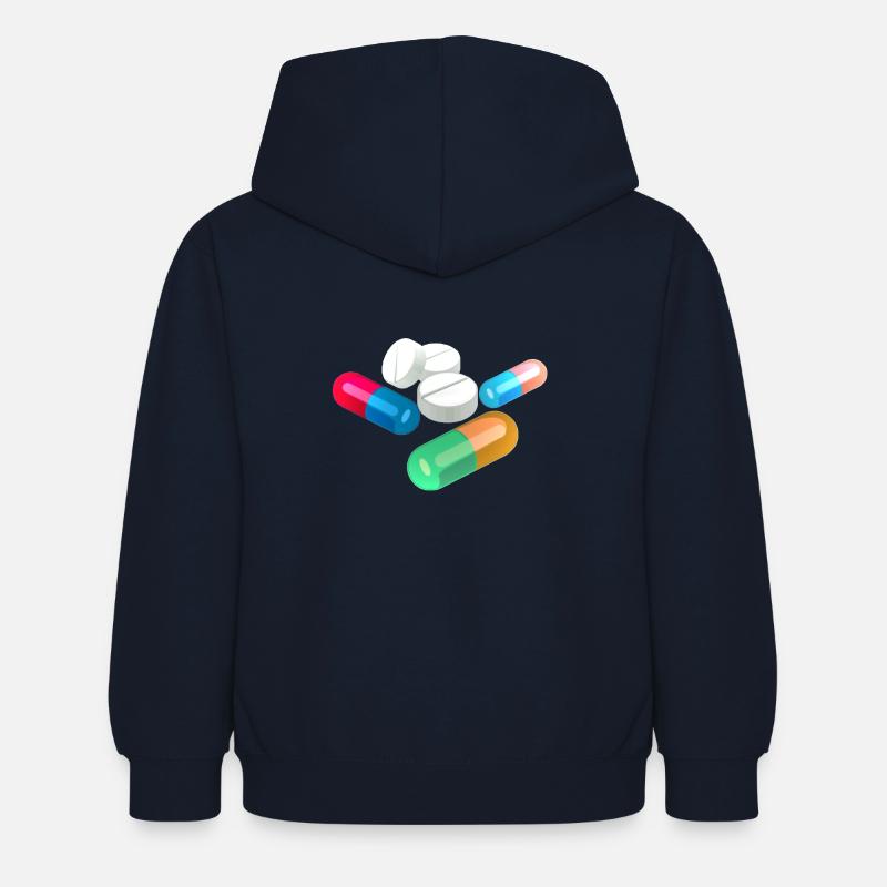 pilules - Sweat à capuche Enfant - marine