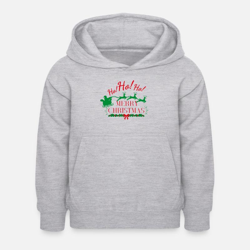 MERRY CHRISTMAS - Sweat à capuche Enfant - gris clair chiné