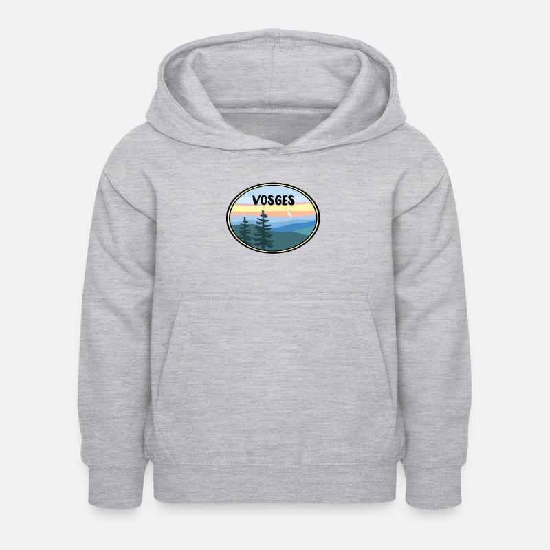Vosges - Sweat à capuche Enfant - gris clair chiné