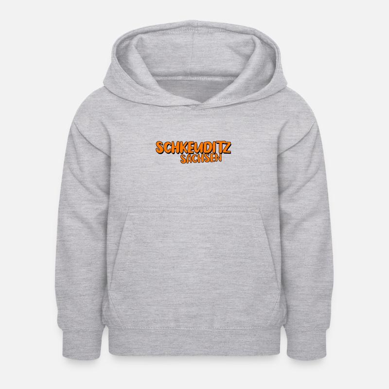 Schkeuditz - Kinder Hoodie - Hellgrau meliert