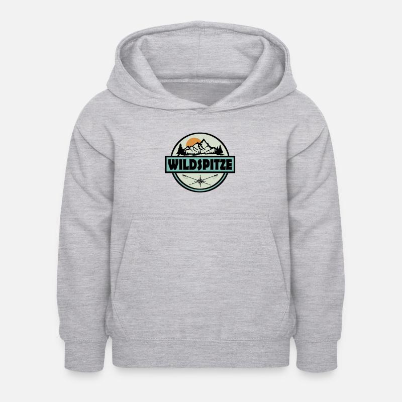 Wildspitze - Sweat à capuche Enfant - gris clair chiné