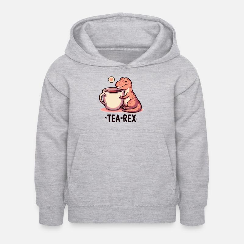 Tee Rex Tee-Rex Teetrinker Geschenk - Luvtröja barn - ljusgråmelerad