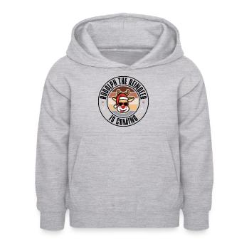 Rudolph - Sweat à capuche Enfant - gris clair chiné - Devant - AI Model Kid Female (0cm)