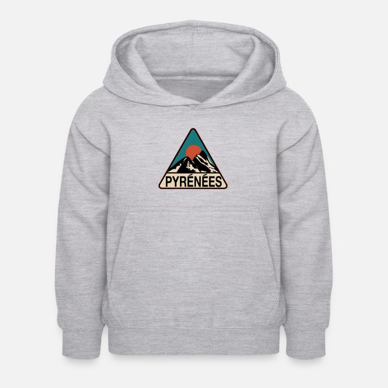 Pyrénées Pyrénées - Sweat à capuche Enfant - gris clair chiné