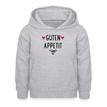 GUTEN APPETIT - Kinder Hoodie - Hellgrau meliert - Vorne - AI Model Kid Female (0cm)