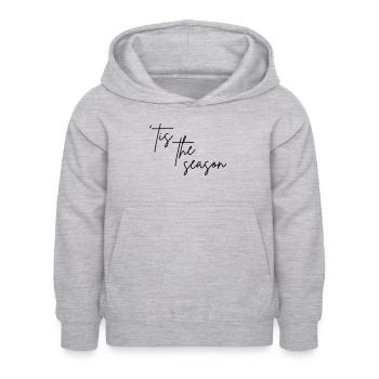 C’est la saison - Sweat à capuche Enfant - gris clair chiné - Devant - AI Model Kid Female (0cm)