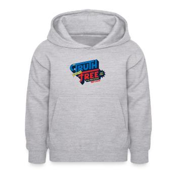 Ted Lasso The Truth Will Set You Free - Kinder Hoodie - Hellgrau meliert - Vorne - AI Model Kid Female (0cm)