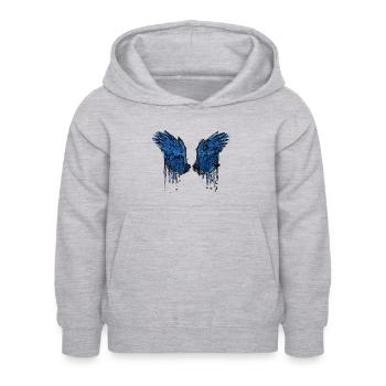 angelwings,wings,watercolor,darkangel,drawing - Kids Hoodie - light heather grey - Front - AI Model Kid Female (0cm)