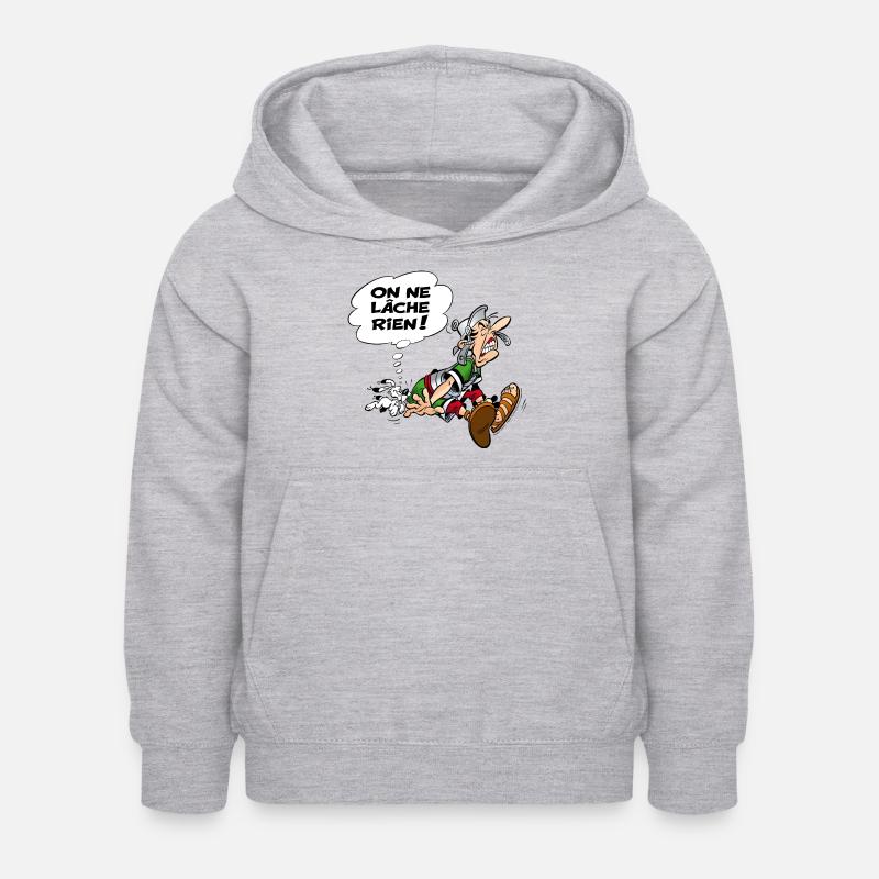 Astérix & Obélix On ne lâche rien ! - Sweat à capuche Enfant - gris clair chiné