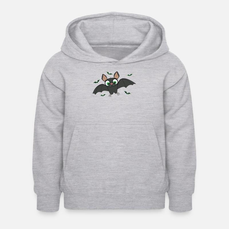 fledermauser - Kinder Hoodie - Hellgrau meliert