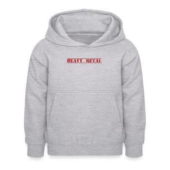 HEAVY METAL - Sweat à capuche Enfant - gris clair chiné - Devant - AI Model Kid Female (0cm)