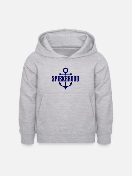Spiekeroog - Kinder Hoodie - Hellgrau meliert