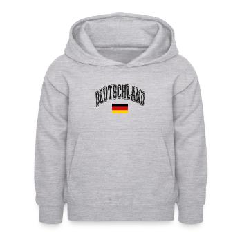 Deutschland - Kinder Hoodie - Hellgrau meliert - Vorne - AI Model Kid Female (0cm)