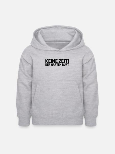 Keine Zeit der Garten ruft - Kinder Hoodie - Hellgrau meliert