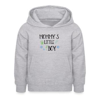 Le petit garçon de maman - Sweat à capuche Enfant - gris clair chiné - Devant - AI Model Kid Female (0cm)