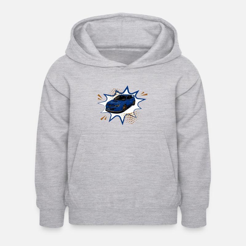 Comic style wrx - Kinder Hoodie - Hellgrau meliert