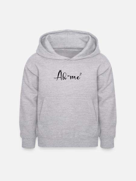 Ähm2 - Kinder Hoodie - Hellgrau meliert