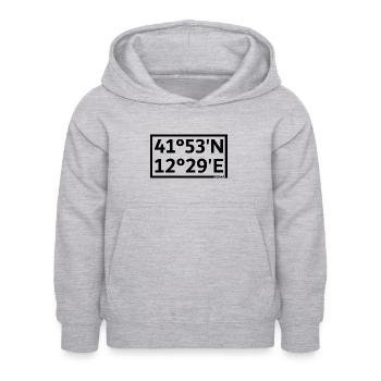 Roma Coordinates - Kids Hoodie - light heather grey - Front - AI Model Kid Female (0cm)