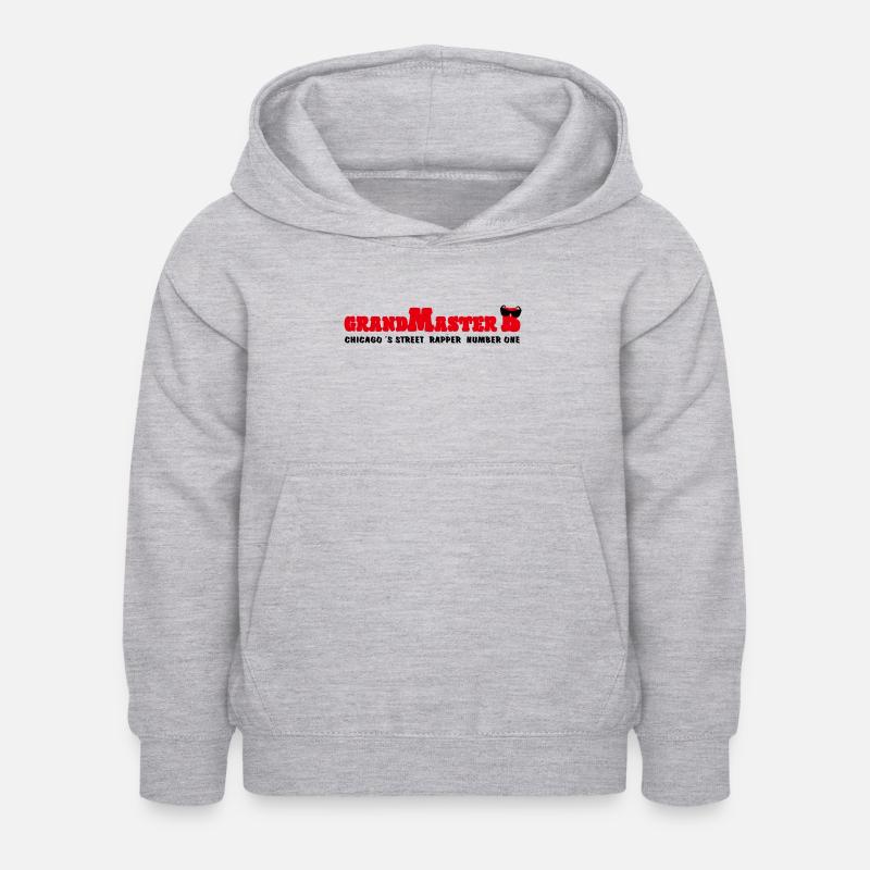 Grand maître B - Sweat à capuche Enfant - gris clair chiné