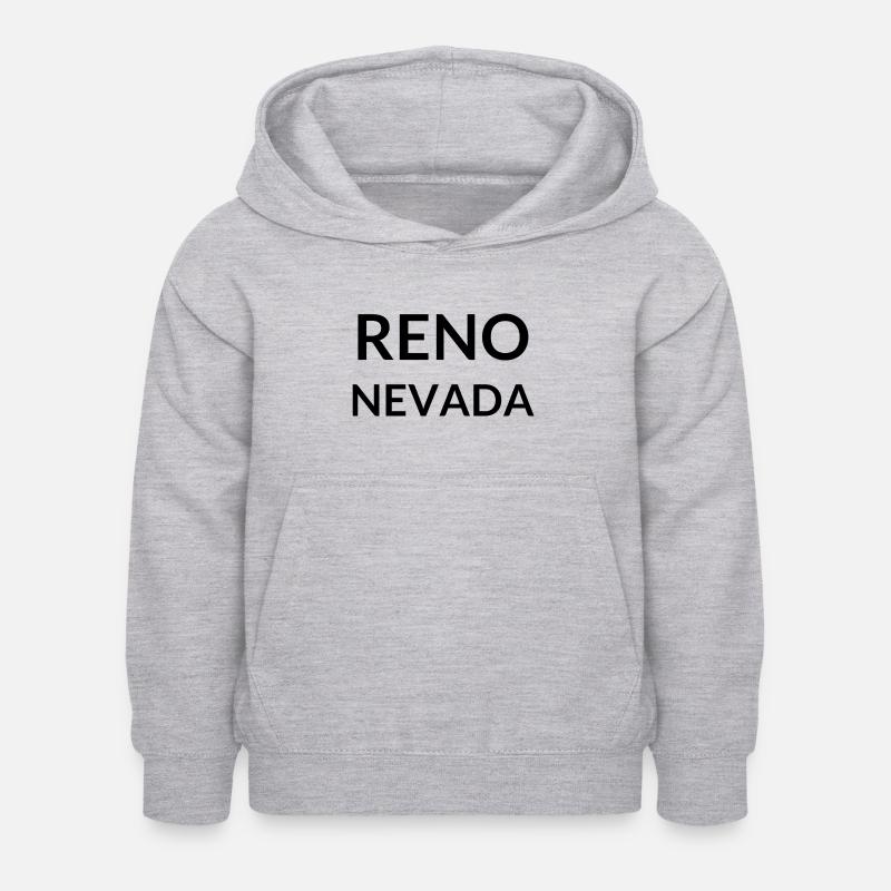 Reno, Nevada, États-Unis - Sweat à capuche Enfant - gris clair chiné