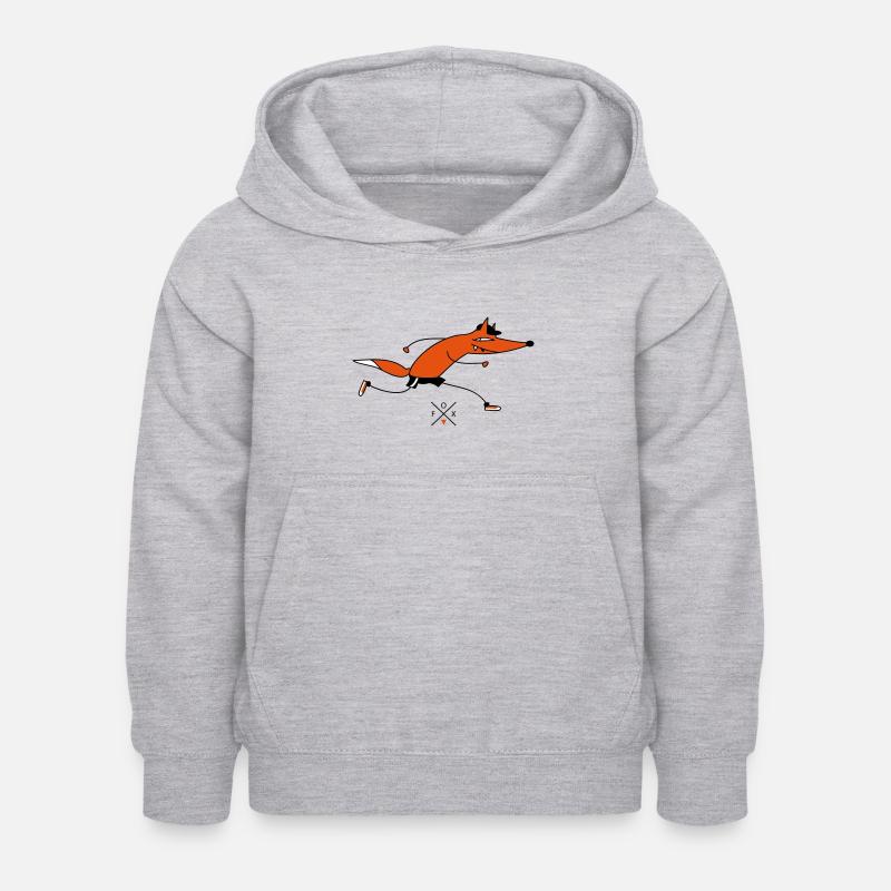 sprint - Sweat à capuche Enfant - gris clair chiné