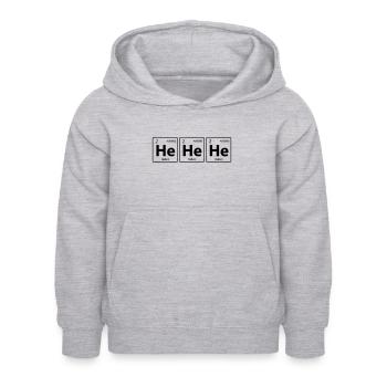 Chimie chimiste drôle Laboratoire de chimie Laboratoire Hélium - Sweat à capuche Enfant - gris clair chiné - Devant - AI Model Kid Female (0cm)