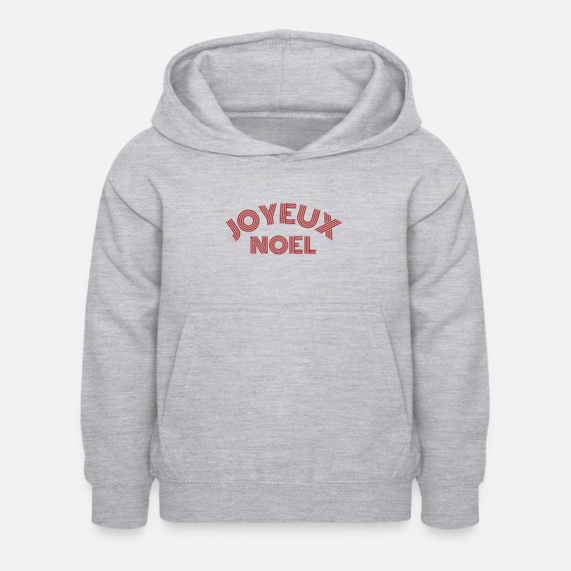 Joyeux noel - Sweat à capuche Enfant - gris clair chiné