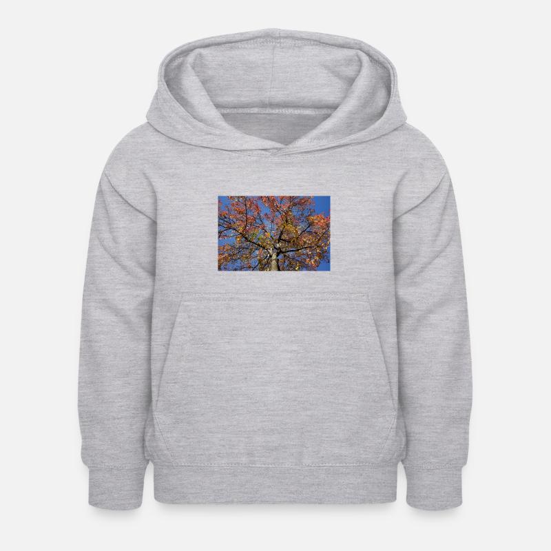 Érable - Sweat à capuche Enfant - gris clair chiné