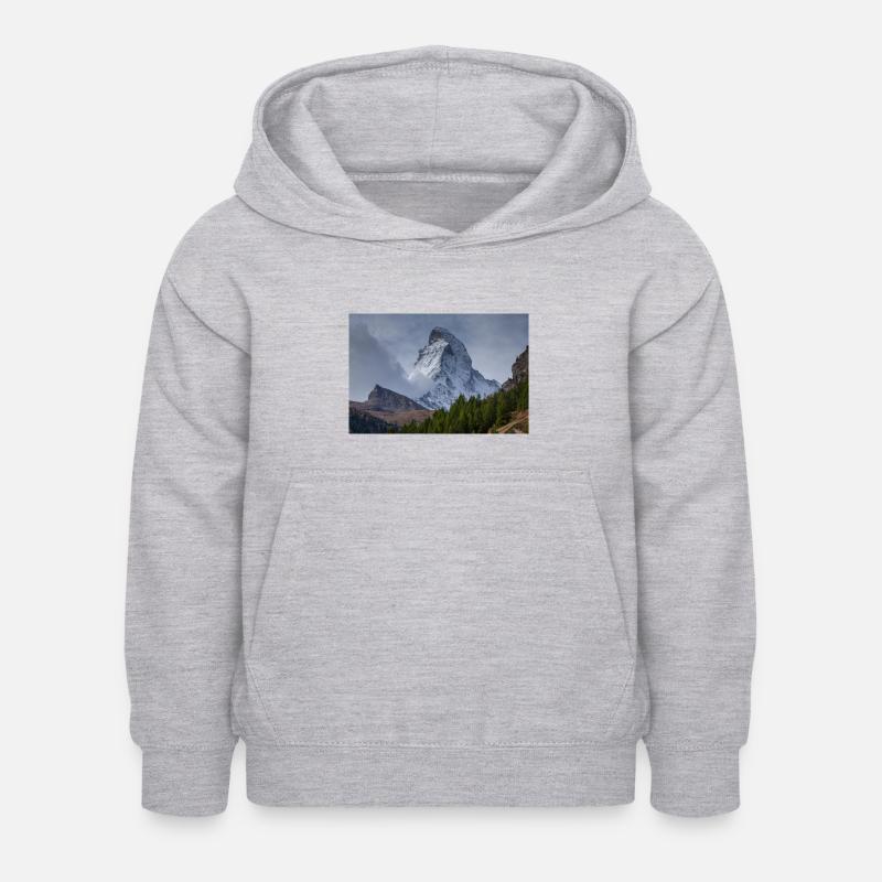 Cervin - Sweat à capuche Enfant - gris clair chiné