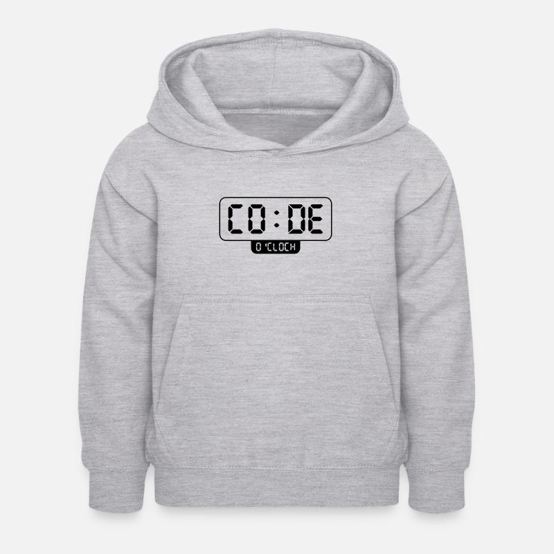 Programmieren - Kinder Hoodie - Hellgrau meliert