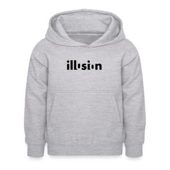 Illusion - Sweat à capuche Enfant - gris clair chiné - Devant - AI Model Kid Female (0cm)